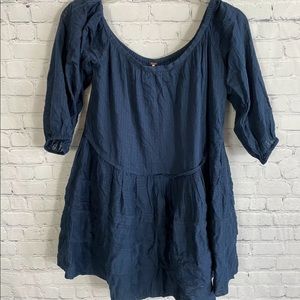 free people babydoll off the shoulder tunic shirt dress